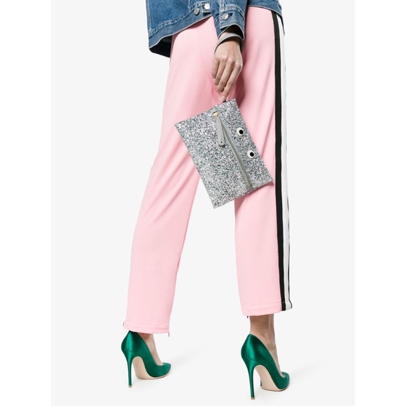 Anya Hindmarch Glitter Circulus Eyes Clutch EUC - Picture 3 of 16